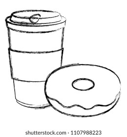 coffee cup and plastic container