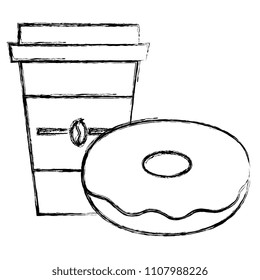 coffee cup and plastic container