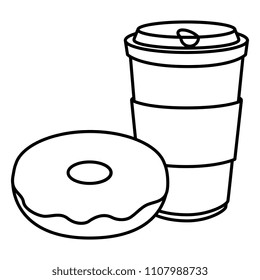 coffee cup and plastic container