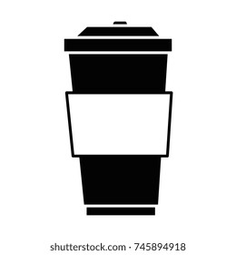 coffee in cup plastic icon