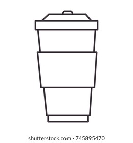 coffee in cup plastic icon