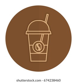 coffee cup plastic isolated icon