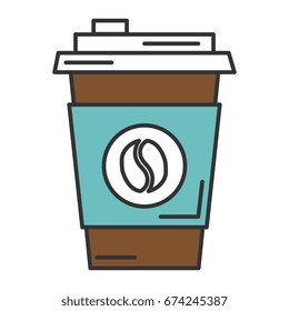 coffee cup plastic isolated icon