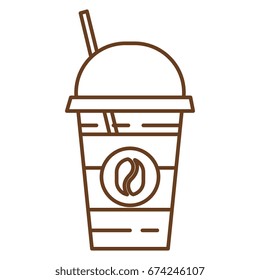 coffee cup plastic isolated icon
