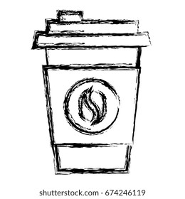 coffee cup plastic isolated icon
