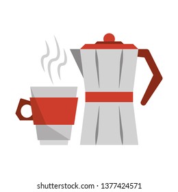Coffee cup plastic with kettle
