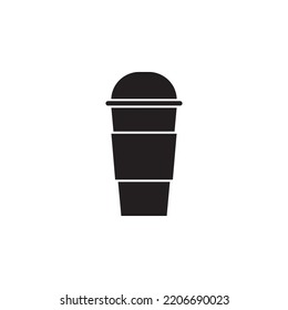  coffee cup plastic vector for website symbol icon presentation