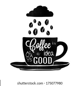 Coffee cup poster