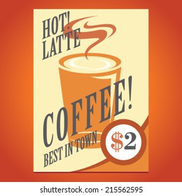 Coffee cup poster