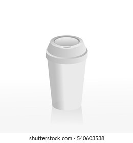 Coffee cup real vector