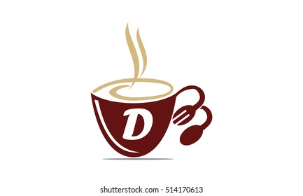 Coffee Cup Restaurant Letter D
