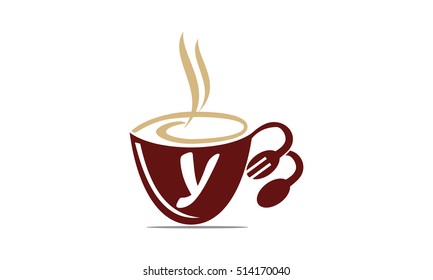 Coffee Cup Restaurant Letter Y