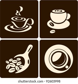 Coffee cup. Coffee scoop