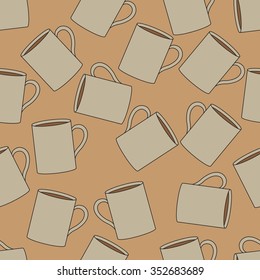 coffee cup  seamless pattern

