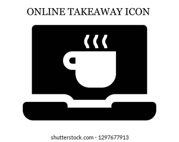 Coffee cup search icon. Editable Coffee cup search icon for web or mobile.