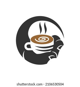Coffee Cup Service Hand Icon Illustration Brand Identity
