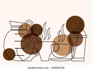 Coffee cup set