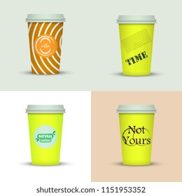 Coffee cup set collection