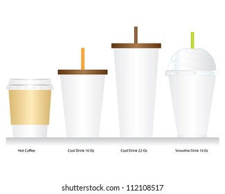 Coffee cup set vector