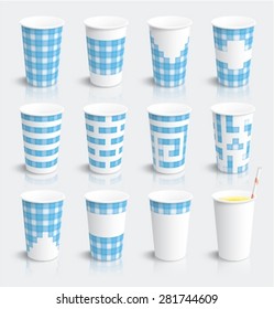Coffee Cup set. Vector eps 10