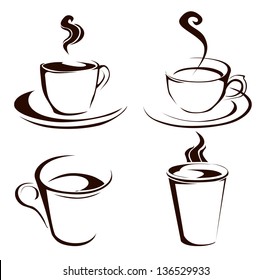 Coffee cup shapes