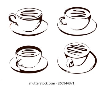 Coffee cup shapes