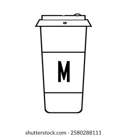 coffee cup silhouette icon design template