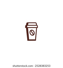 Coffee cup silhouette icon, tea cup logo, symbols vector illustration silhouette image template.eps 10.