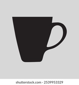 Coffee cup silhouette icon tea cup logo symbols vector illustration silhouette image template