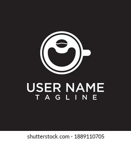 coffee cup silhouette logo design inspiration
