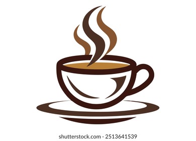 coffee and cup silhouette vector 