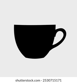 coffee cup silhouette vector illustration