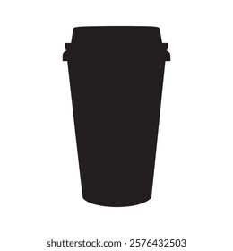  coffee cup  silhouette vector illustration icon type design