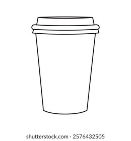  coffee cup  silhouette vector illustration icon type design