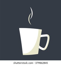 Coffee cup. Simple  flat vector illustration,eps10