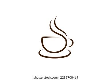 coffee cup simple logo design