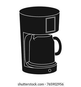 Coffee, cup, single icon in black style.Coffee, cup, vector symbol stock illustration web.
