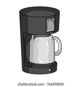 Coffee, cup, single icon in monochrome style.Coffee, cup, vector symbol stock illustration web.
