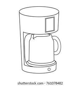 Coffee, cup, single icon in outline style.Coffee, cup, vector symbol stock illustration web.