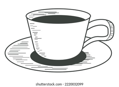 Kaffeebecher-Skizze-Symbol
