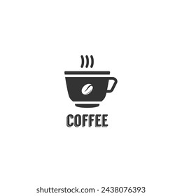 Coffee Cup Smoke for Cafes logo design