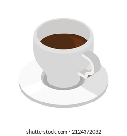 Coffee cup with smoke float up