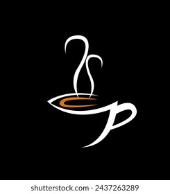 coffee cup and smoke vector