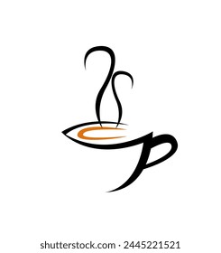 coffee cup and smoke vector