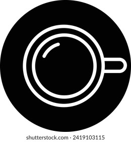 Coffee Cup solid and glyph vector illustration
