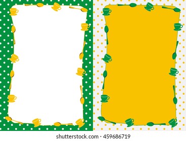coffee cup and spoon vector background