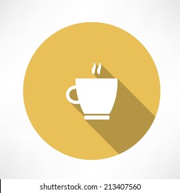 Coffee cup, steam icon