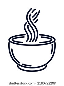 coffee cup and steam icon isolated