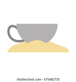 coffee cup with sugar