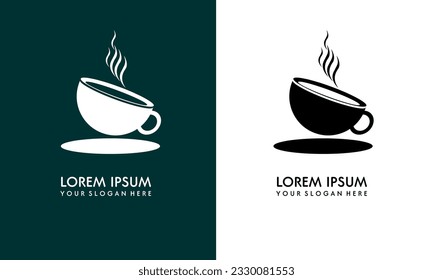Café, adecuado para el logotipo de la cafetería o la identidad de la marca del producto.